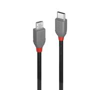Lindy 3m USB 2.0 Type C to Micro-B Cable, Anthra Line