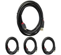 LINDY 3m USB 3.2 Type A To Micro-B Cable, 5Gbps, Anthra Line (Pack of 4)