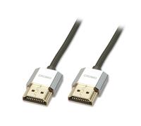 Lindy 4.5m CROMO Slim High Speed HDMI 2.0 Cable with Ethernet, Black, Slimline D