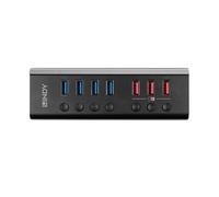Lindy 4 Port USB 3.0 Hub with 3 Quick Charge 3.0 Ports