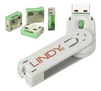 Lindy USB Port Blocker - Pack of 4 Colour Code: Orange