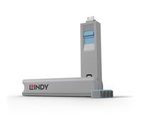 Lindy USB Type C Port Blocker Key, Blue - Pack of 4