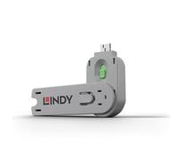 LINDY 40621 USB Type A Port Blocker Key, Green