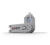 LINDY 40622 USB Type A Port Blocker Key, Blue