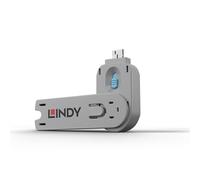 Lindy 40622 USB Type A Port Blocker Key - Blue - ABS - 18x75.2x12mm