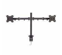 Lindy 40658 Dual Display Bracket with Pole & Desk Clamp for Monitors 17" to 28"