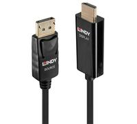 Lindy 40916 video cable adapter 2 m HDMI Type A (Standard) DisplayPort Black