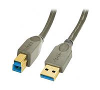 LINDY 41843 3m USB 3.0 Cable - Type A to B, Anthracite