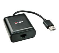 LINDY 42679 USB 2.0 Cat.5 Extender, 4 Ports - Black, 60m