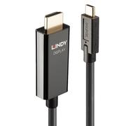 Lindy 43317 10m USB Type C to HDMI Adapter Cable - 4K60 HDR, Gold Plated