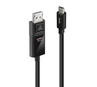 Lindy 43341 1m USB Type-C to DisplayPort Adapter Cable - 8K60, CE, RoHS