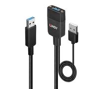 Lindy USB Hub 43357 USB 3.2 Gen 2 (3.1 Gen 2) Type-A 100 Mbit/s Black