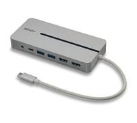 Lindy DST-Mx Duo USB-C Laptop/MacBook Mini Docking Station with Dual Display (4K) and 100W Pass-Through Charging