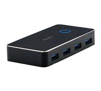 LINDY 43387 USB switch 4+2 ports USB 3.2 Gen 1 black for ports hub...