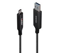 Lindy 10m USB 3.2 Gen 1 Type A to C Fibre Optic Hybrid Cable