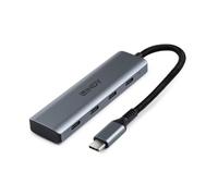 Lindy 43414 4 Port USB 3.2 Gen 2 Type C Hub - 10Gbps Aluminium Grey