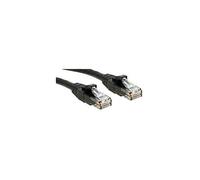 LINDY 45432 RJ45 Patch Cable CAT 6 U/UTP 1.0m Black LSZH Snagless
