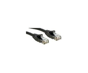LINDY 45432 RJ45 Patch Cable CAT 6 U/UTP 1.0m Black LSZH Snagless