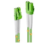 LINDY 46315 Fibreglass FO Cable 15m Green 50/125 µ Multimode OM5 LC-LC