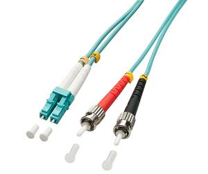 LINDY 46383 LWL-Duplexkabel LC/ST OM3 5m