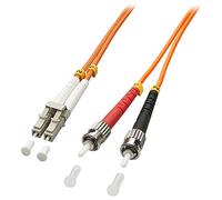 LINDY 46490 LC-ST OM2 50/125 Fibre Optic Patch Cable Orange