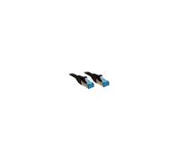 0.3m Cat.6A S/FTP LSZH Cable, Black