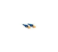 LINDY 47275 RJ45 Network cable, patch cable CAT 6 S/FTP 0.30 m Blu...