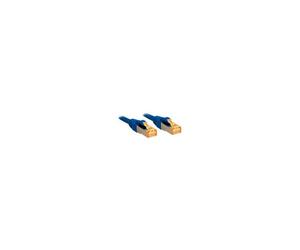 LINDY 47276 RJ45 Network cable, patch cable CAT 6 S/FTP 0.50 m Blu...