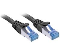 LINDY 47412 RJ45 Network cable CAT 6A Black 1m Patch cable S/FTP