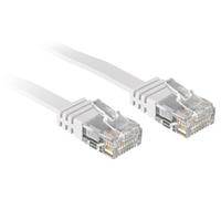LINDY 47503 - Cat.6 Flat Patch Cable Unshielded - White - 3 m