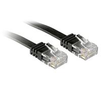 LINDY 47522 - Cat.6 Flat Ribbon Patch Cable Unshielded - Black - 2m 2 m black