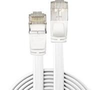 LINDY 47543 Cat.6A U/FTP Flat Network Cable, White, 3m