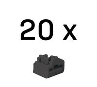 RJ45 Port Locks BLACK 20pcs