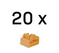 Lindy 47898 port blocker RJ-45 Orange Acrylonitrile butadiene styrene (ABS) 20 pc(s)