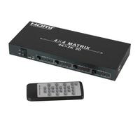 Lindy 4x4 HDMI 4K60 Matrix. Video port type: HDMI Video out: 4x HDMI. Product colour: Black Supported graphics resolutions: 4096 x 2160 Supported video modes: 1080p 2160p. AC input voltage: 12 V. Dime