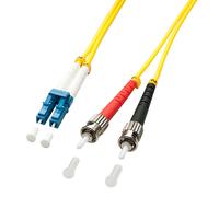 Lindy 5.0m OS2 LC - ST Duplex InfiniBand/fibre optic cable 5 m Yellow