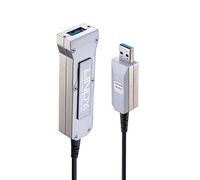 LINDY 50 m Bus Powered Hybrid Fibre Optic USB 3.1 Cable