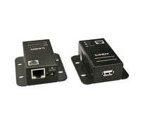Lindy 50m USB 2.0 Cat.6 Extender Network transmitter & receiver 50 m 480 Mbit/s Cat5 Cat5e Cat6 NS1021 Black