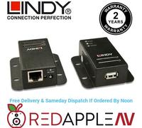 Lindy 50m USB 2.0 Cat6 Extender Plug & Play Over Ethernet Adapter Kit