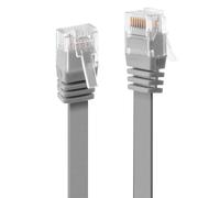 Lindy 5m Cat.6 U/UTP Flat Ethernet Cable, Grey
