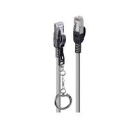 Lindy 5m Cat.6A S/FTP Locking Network Cable Grey. Cable length: 5 m Cable standard: Cat6a Cable shielding: S/FTP (S-STP) Connector 1: RJ-45 Connector 2: RJ-45 Connector contacts plating: Nickel/Gold P