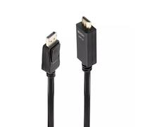 Lindy 5m DisplayPort to HDMI 10.2G Cable. Cable length: 5 m Connector 1: DisplayPort Connector 2: HDMI Type A (Standard). Certification: CE FCC. Quantity per pack: 1 pc(s)