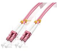 LINDY 5m Fibre Optic Cable LC/LC OM4