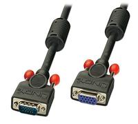 LINDY 5m Premium SVGA Monitor Extension Cable, Black