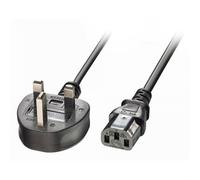 Lindy 5m UK 3 Pin Plug to IEC C13 mains power Cable Black. Cable length: 5 m Connector 2: C13 coupler