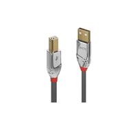 Lindy 5m Usb 2.0 Type A To B Cable, Cromo Line in Grey Lindy Grey
