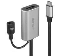Lindy 5m USB 3.1 Active Extension Cable Type C to A Black/Silver