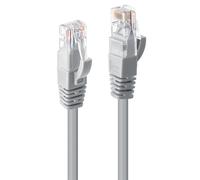 LINDY 48006 RJ45 Network Cable CAT 6 U/UTP Grey 7.50 m