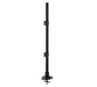 700mm Pole with Desk Clamp and Cable Grommet, Colour: Black