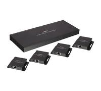 Lindy 70m Cat.6 4 Port HDMI 4K30 and IR Splitter Extender with Loop Ou